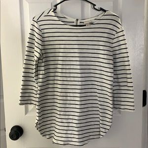 Merona 3/4 Length Striped Top